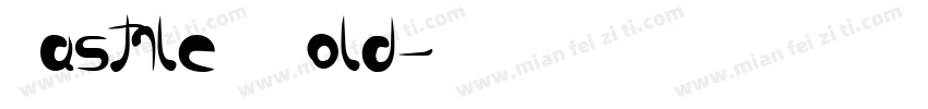 Cast1leT Bold字体转换